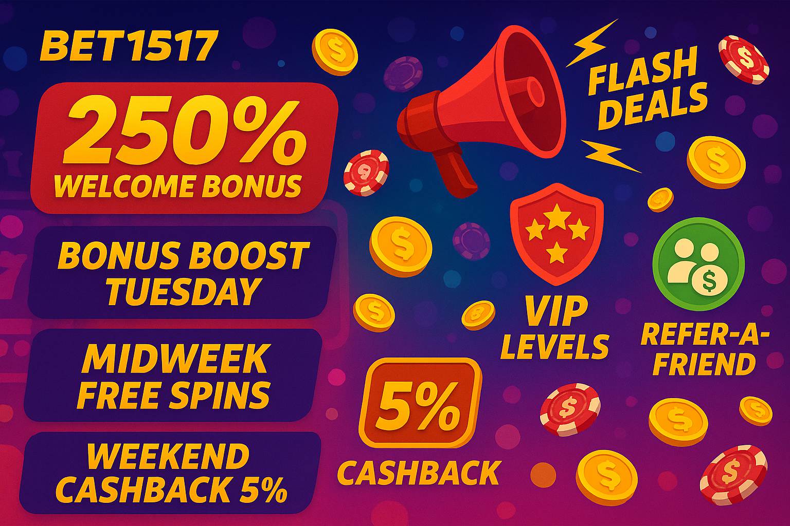 O bônus promocional BET1517 é uma ótima maneira de começar sua aventura