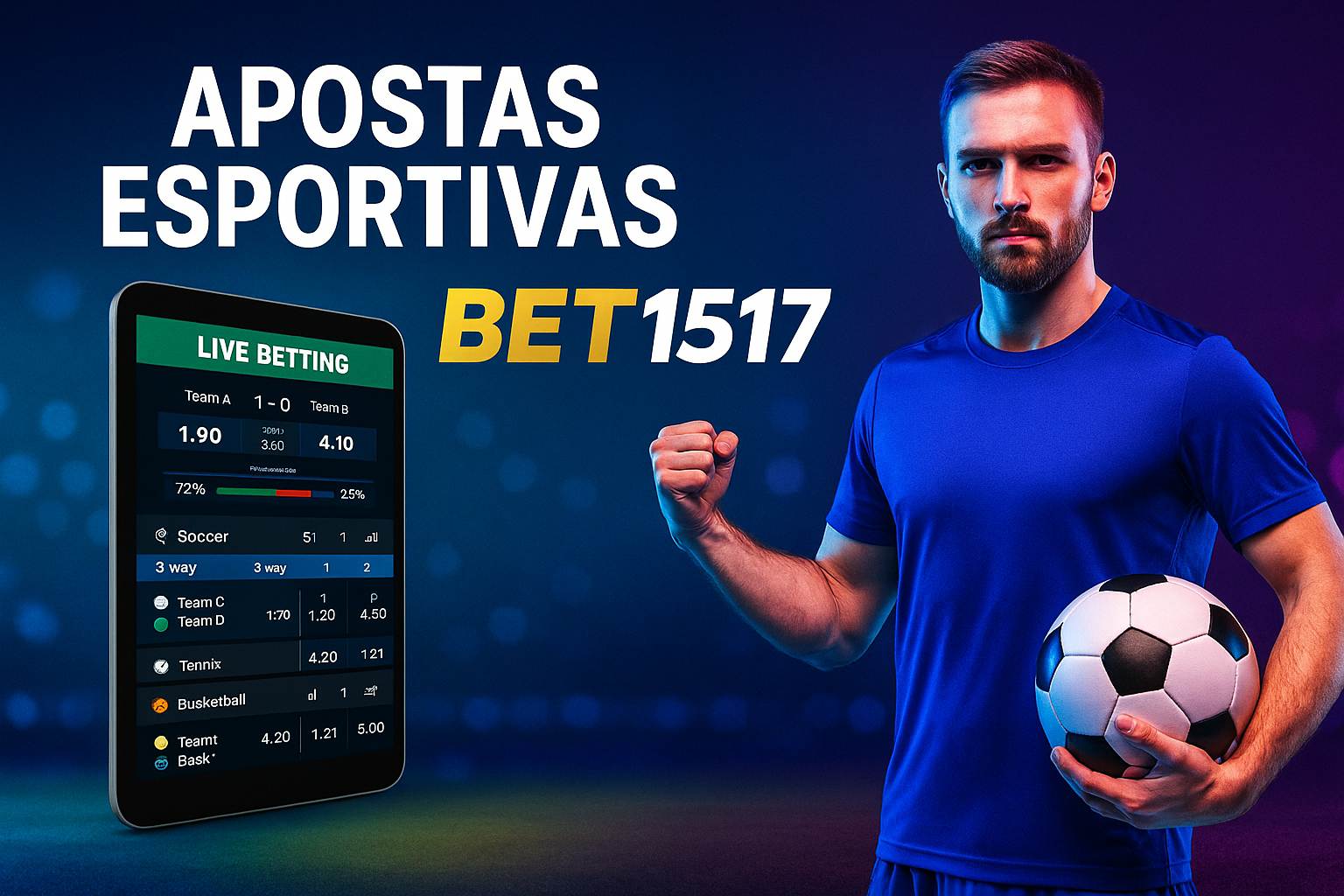 Apostas esportivas no cassino online BET1517 